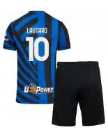 Inter Milan Lautaro Martinez #10 Hjemmedraktsett Barn 2024-25 Korte ermer (+ bukser)